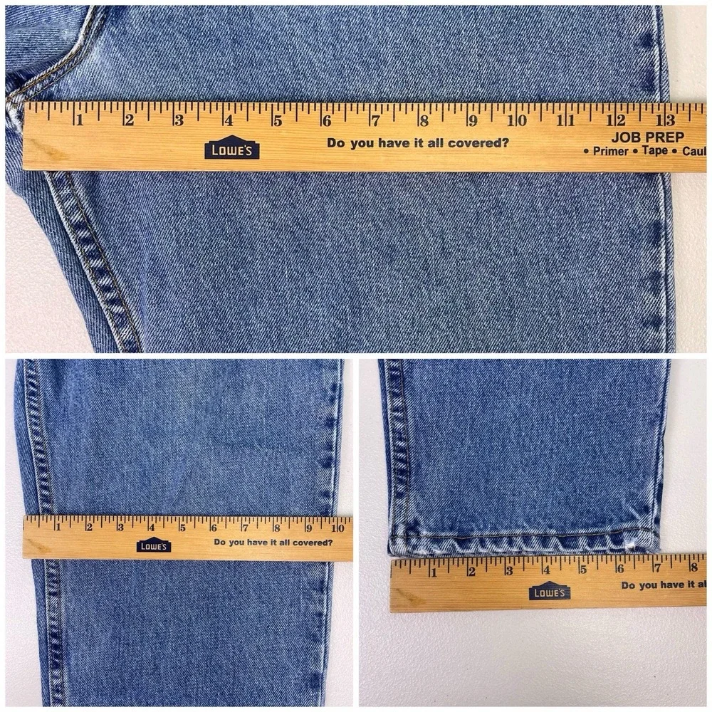 90s Levi's 550 (36x30) Mens Jeans Relaxed Fit Tapered Distressed 550-4891 USA - Picture 5 of 10